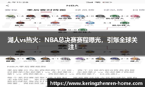 湖人vs热火：NBA总决赛赛程曝光，引爆全球关注！